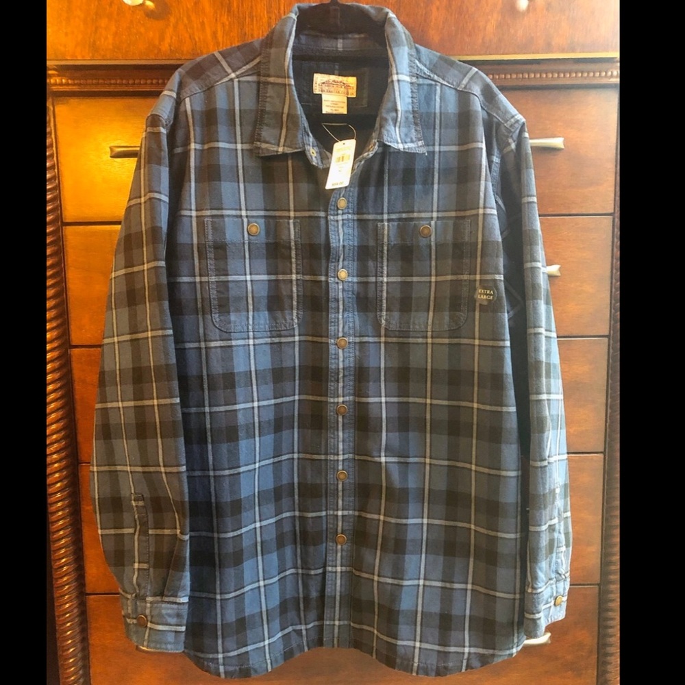 Men’s XL L.L. Bean Fleece Lined Plaid Shirt